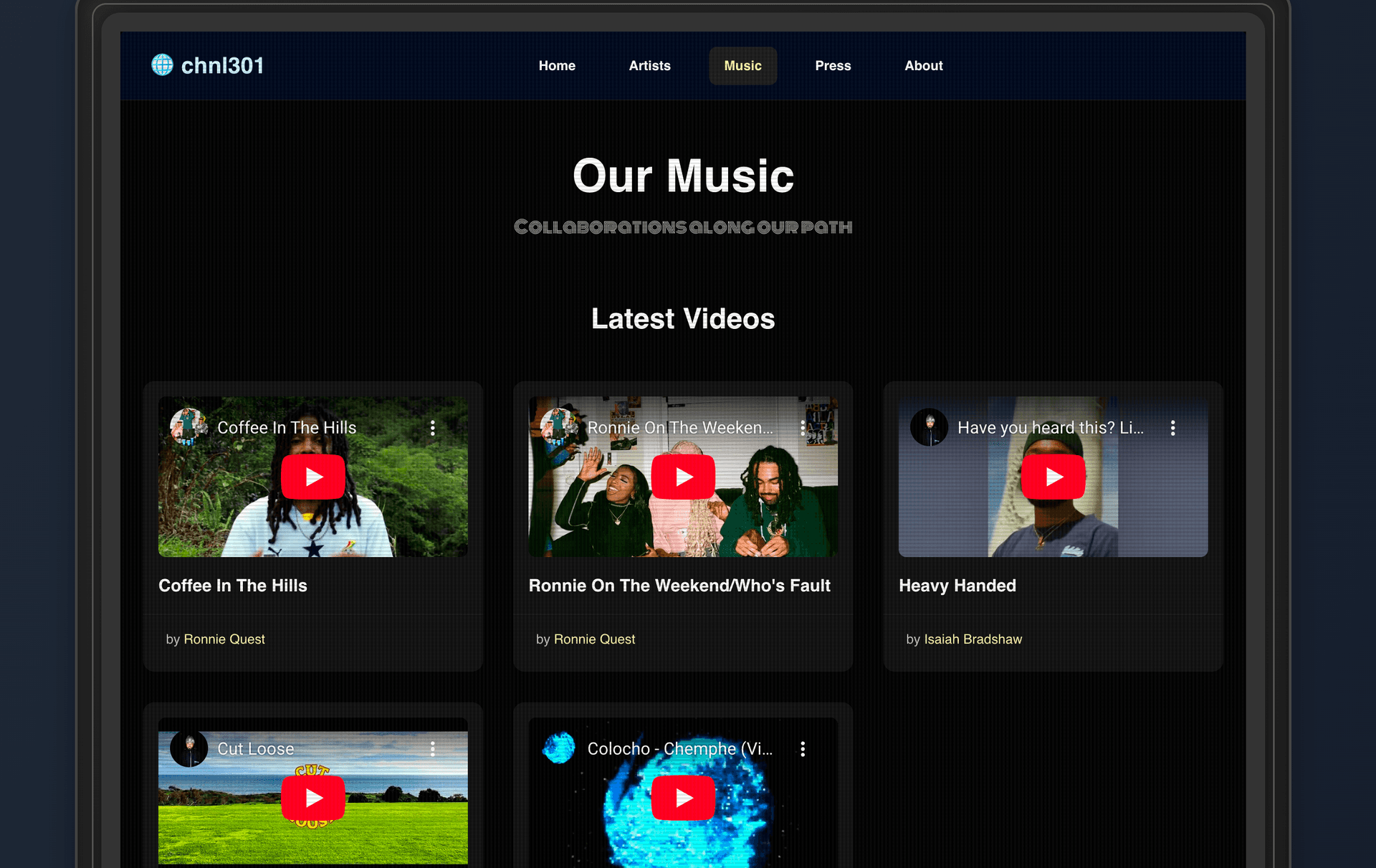 Music & Video Section